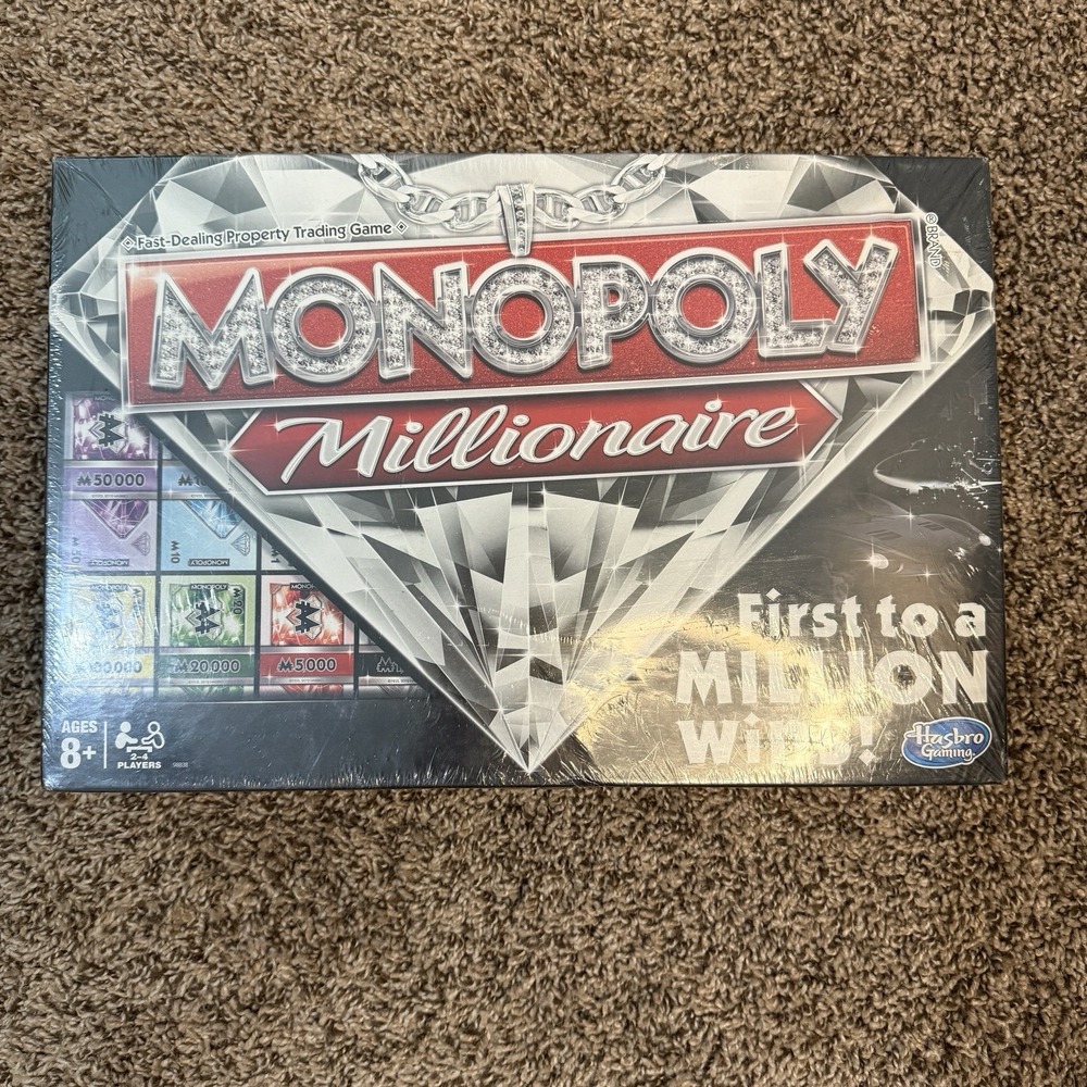 2017 Monopoly‎ Millionaire Board Game By Hasbro Sealed, First to a Million Wins!